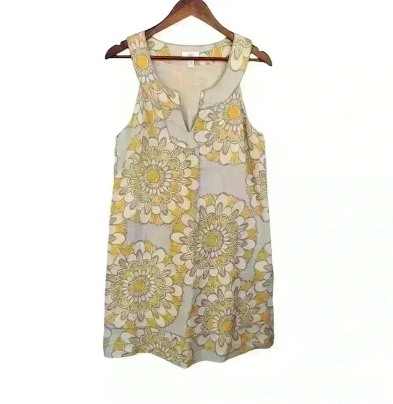 Ann Taylor Loft Floral Linen Midi